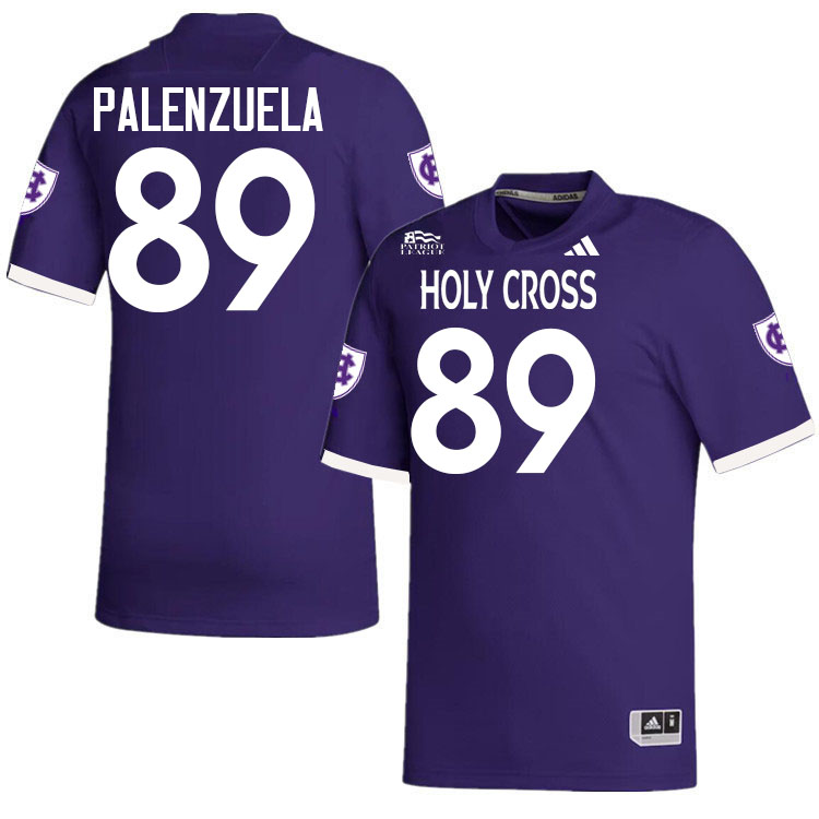 Holy Cross Crusaders #89 Luis Palenzuela College Football Jerseys,Uniforms-Purple